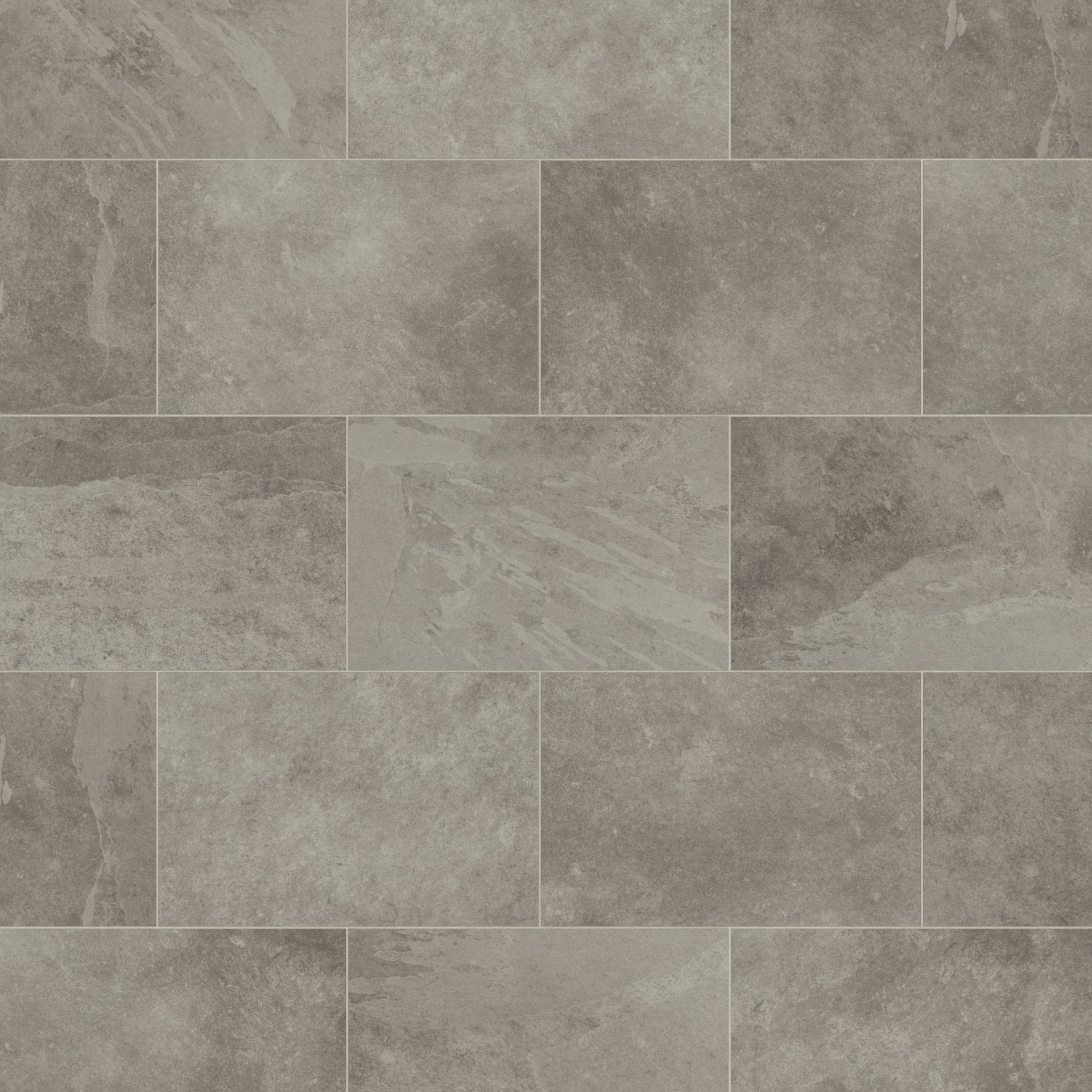 Karndean Knight Tile Gluedown ST16 Grey Riven Slate 12" x 18" (36.0 SF/Box)