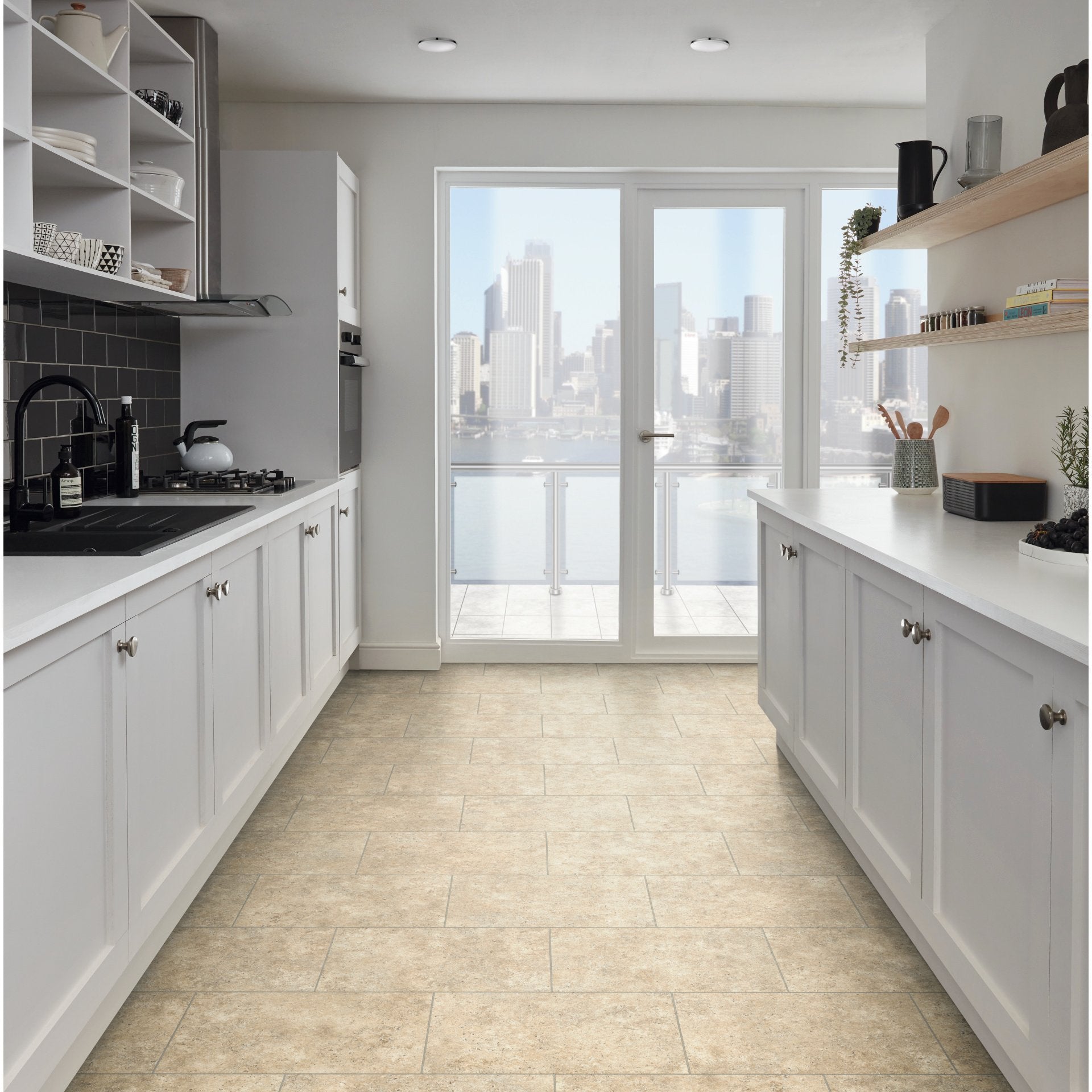 Karndean Knight Tile Rigid Core SCB-ST5-G Soapstone 12" x 18" (30.0 SF/Box)