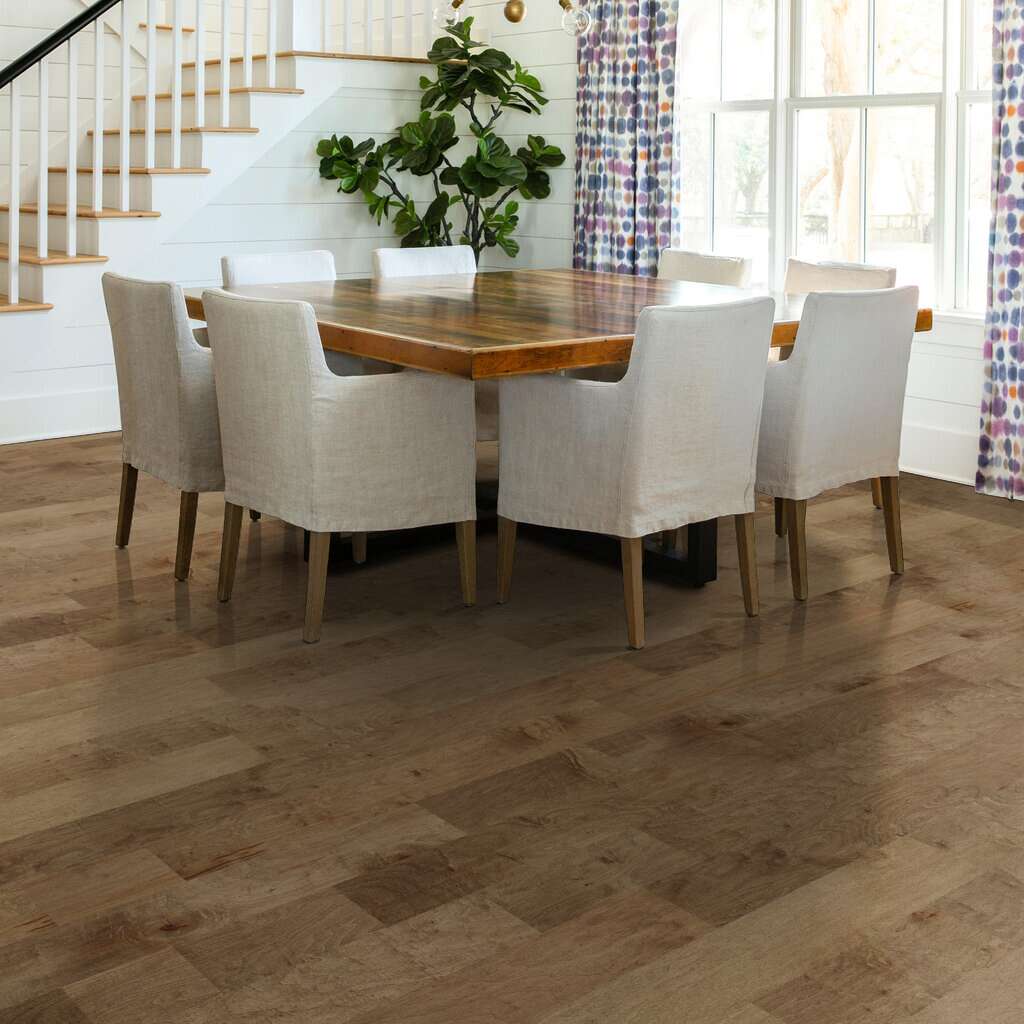 Shaw Pacific Grove Sw594-02005 Buckskin 6.38" Wide X Random Lengths Scraped Maple Hardwood Flooring (30.48 Sf/Box)