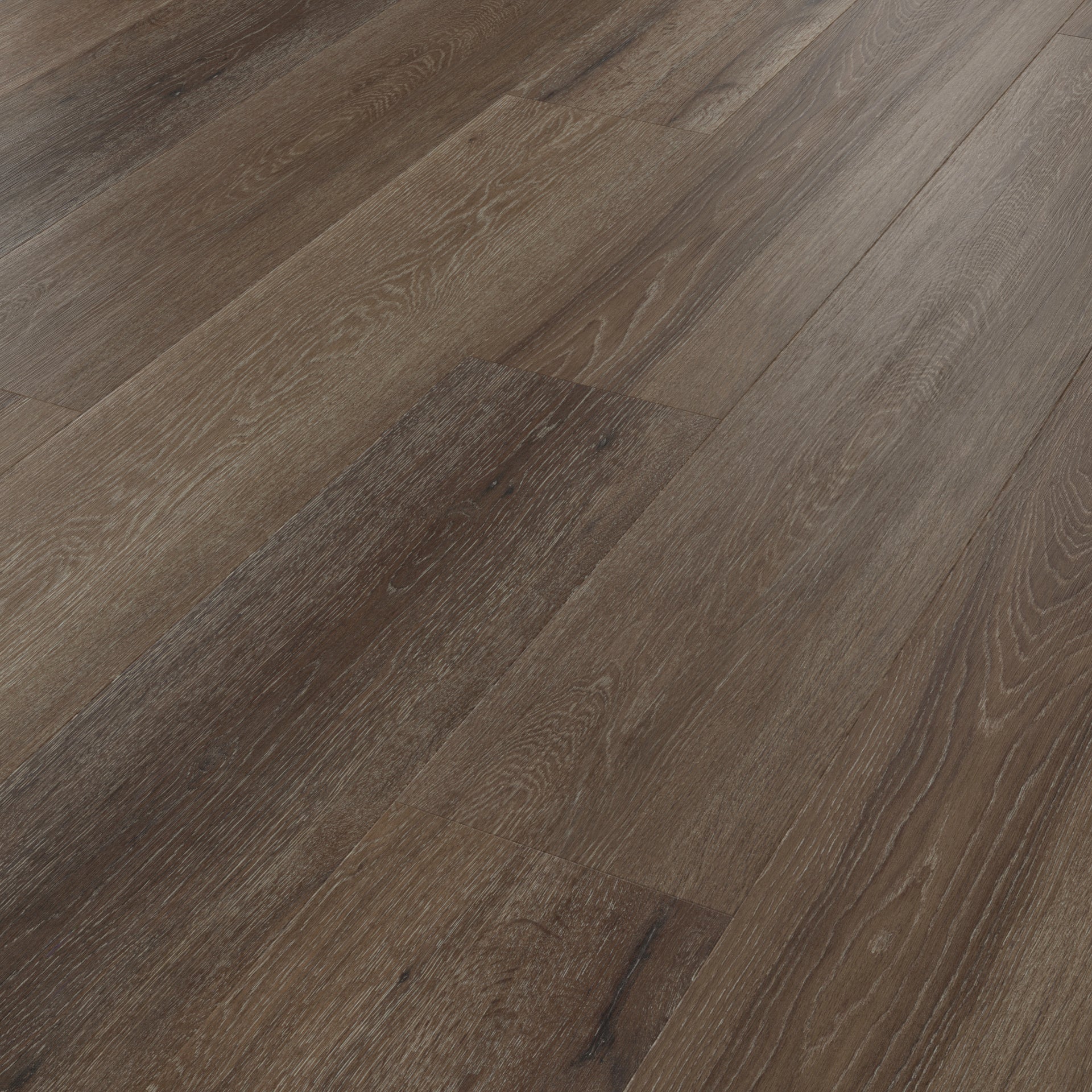 Karndean Korlok Select Washed Velvet Ash RKP8102 Dark Brown Wood Plank 9" x 56"