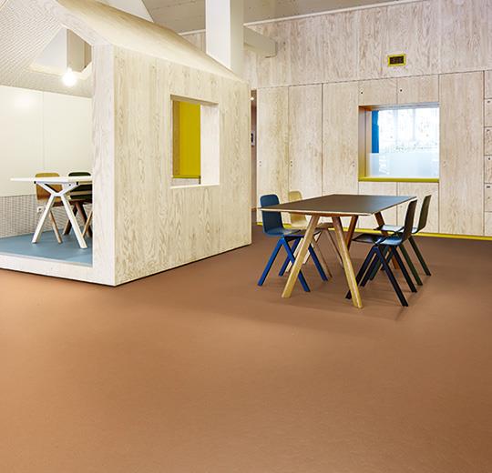 Forbo Marmoleum Solid Walton Uni & Cirrus 3370 Terracotta Linoleum Flooring