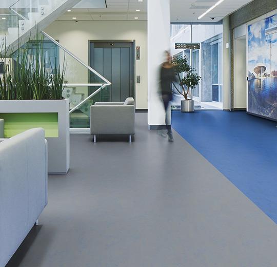 Forbo Marmoleum Solid Concrete 3734 Blue Shimmer Linoleum Flooring