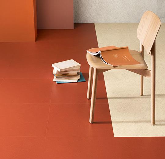 Forbo Marmoleum Modular Tile T3352 Berlin Red