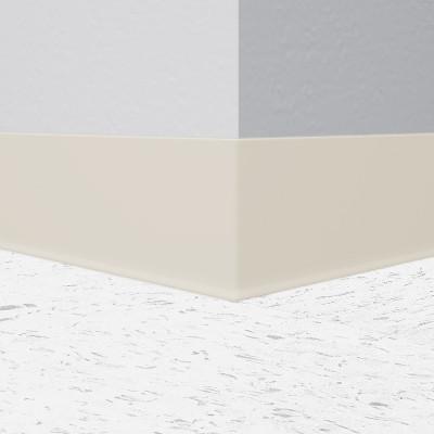 Tarkett / Johnsonite Traditional Vinyl Wall Base #22 Pearl 6" x 100' Roll by 1/8" Cove (with Toe)