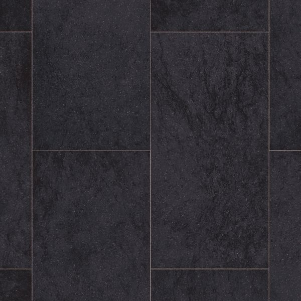 Armstrong Amalfi Black B3023 CushionStep Better Vinyl Sheet Floors 12'