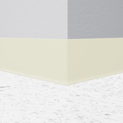 Tarkett / Johnsonite Traditional Duracove Rubber Wall Base #77 White Pearl 4" x 4' by 1/8" (30 Pcs. / Box) Cove (with Toe)