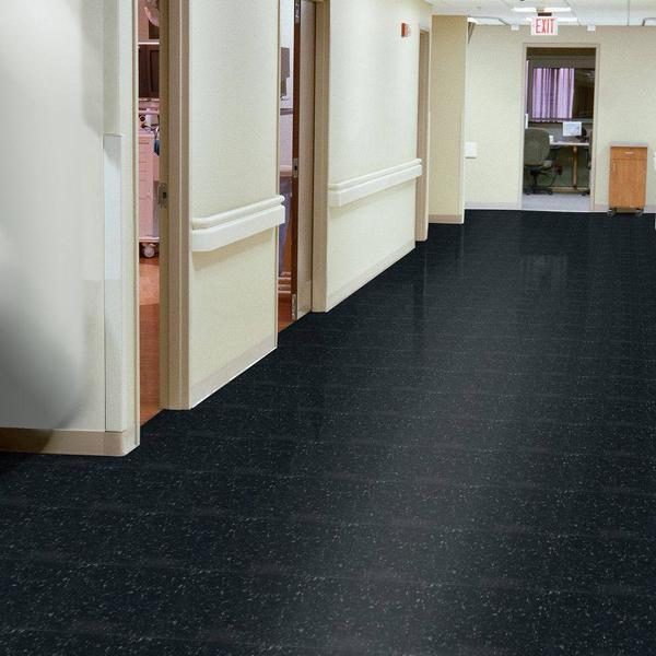 Armstrong Classic Black 51910 Standard Excelon Imperial Texture VCT Floor Tile 12" x 12" (45 Sq. Ft. / box)