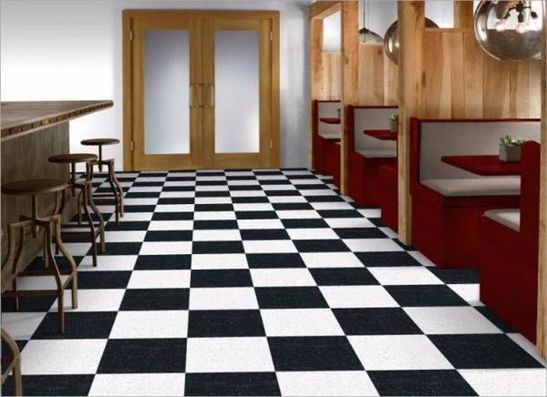 Armstrong 51910 Classic Black Standard Excelon Imperial Texture Vinyl Composition Tile VCT 12" x 12" (45 SF/Box)