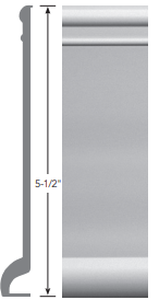 Roppe Contours Intrigue PV5090 140 Fawn 5 1/2" X 8' by 3/8"