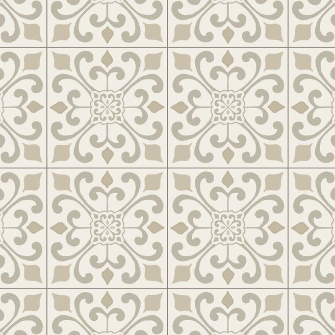 Armstrong Amador Medallion Creme G7446 Progressions Vinyl Sheet Floors 6'