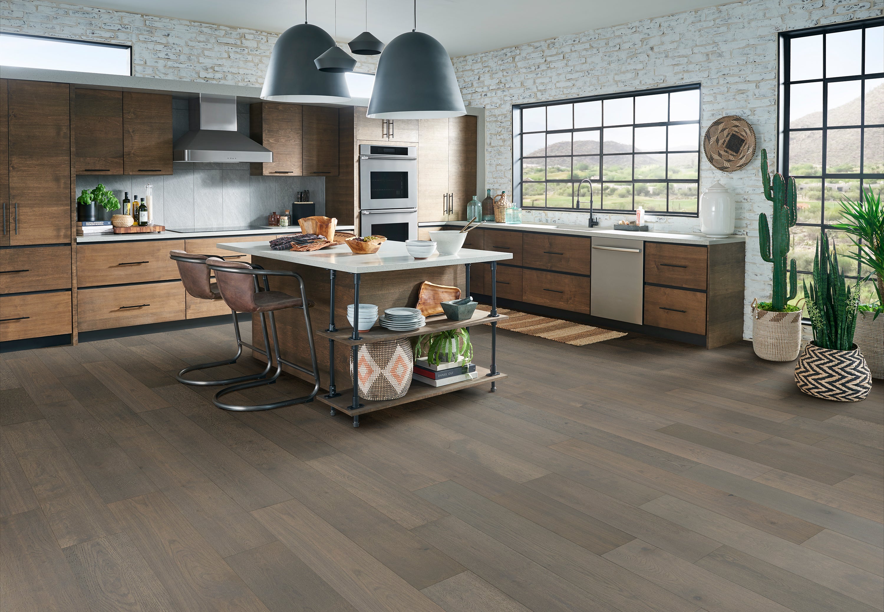 Bruce Engineered Hardwood Flooring White Oak Brushed Impressions Calming Touch 9" BRBH96EK56W