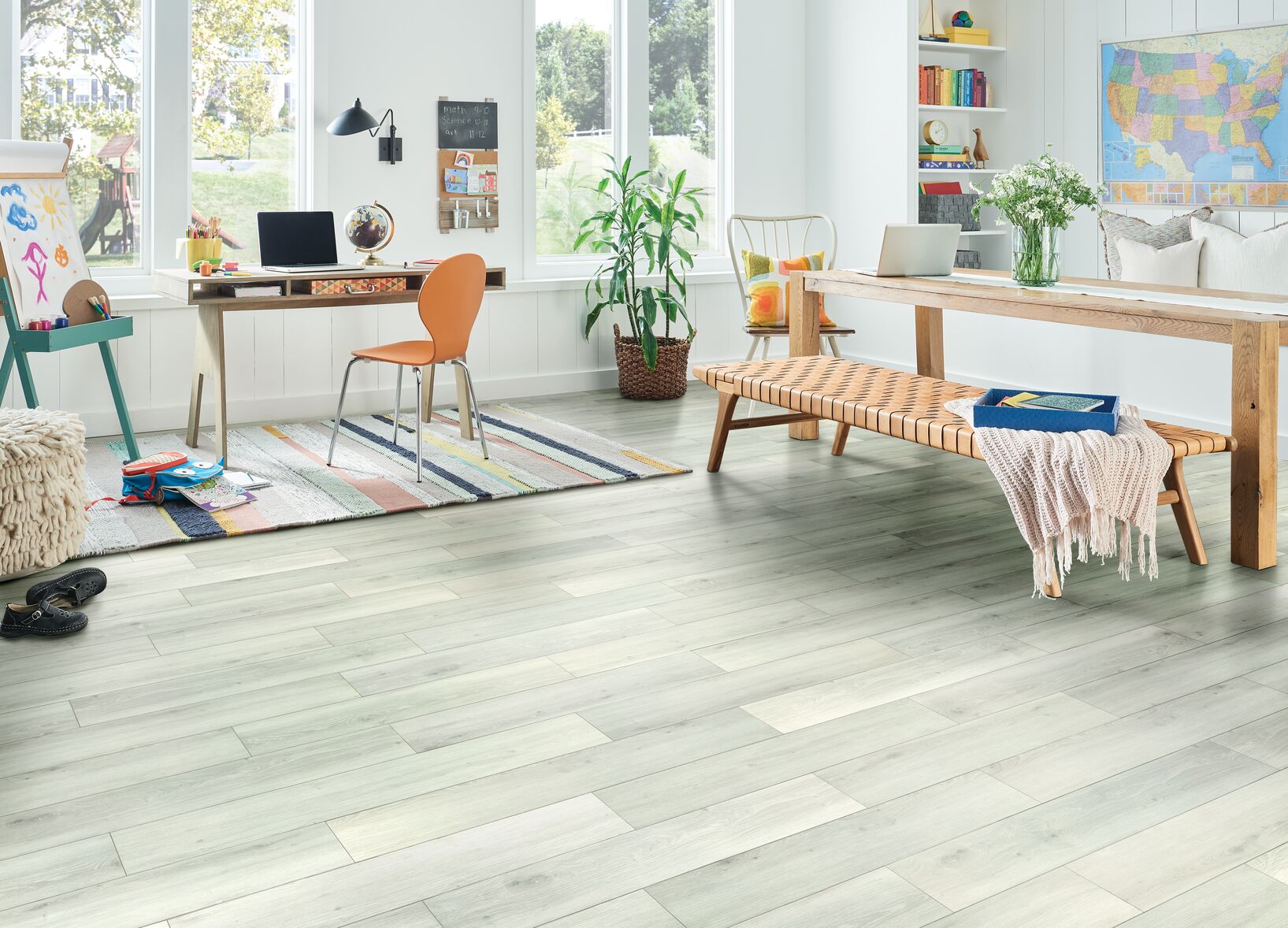 Bruce LifeSeal Classic Plus Collection BRLP70RK01E Modern Impact 7.87 inch x 60 inch Oak Rigid Core Flooring (32.81 SF/Box)