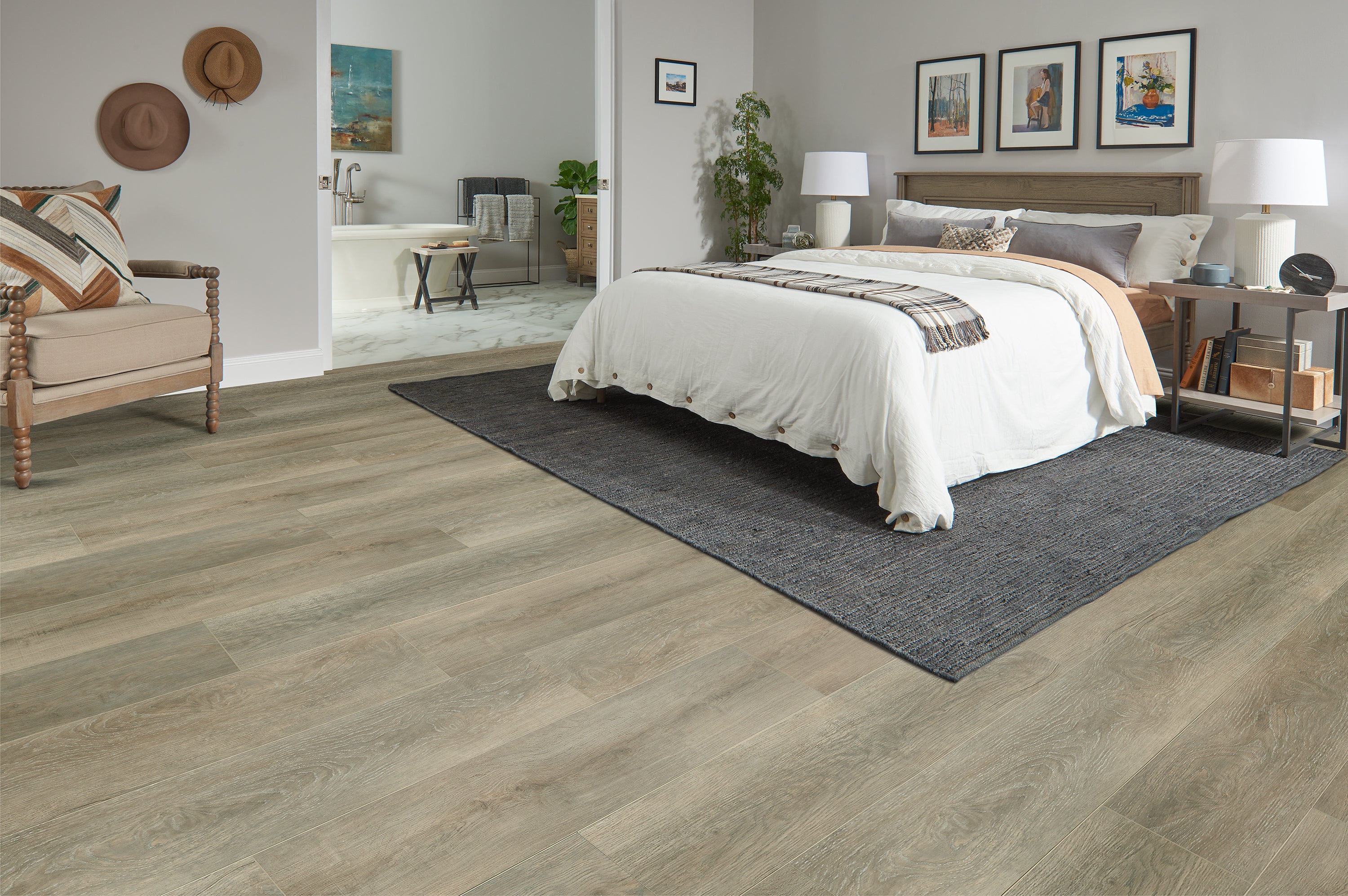 Bruce LifeSeal Reserve Collection BRLR91RK07E Timeless Charm 9.1 inch x 60 inch White Oak Rigid Core Flooring (19.02 SF/Box)