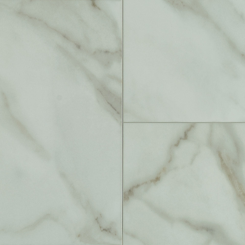 Bruce LifeSeal Reserve Collection BRLR91RK09E Marble Winter White 12 inch x 24 inch Stone Rigid Core Flooring (18 SF/Box)