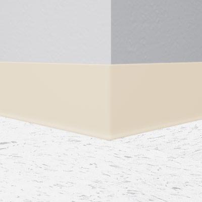 Mannington / Burke Rubber Wall Base Type TP BUR4GL150 Nougat 4" x 4' by 1/8 (25 Pcs/Box) Cove (with Toe)