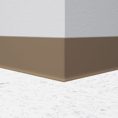 Mannington / Burke Rubber Wall Base Type TP BUR45GR203 Beige 4.5" x 100' by 1/8 Cove (with Toe)