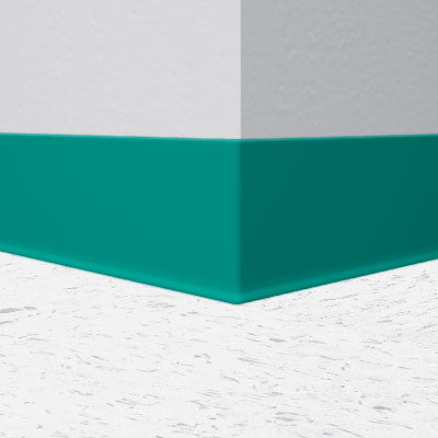 Mannington / Burke Rubber Wall Base Type TP BUR45GR254 Light Teal 4.5" x 100' by 1/8 Cove (with Toe)