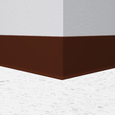 Mannington / Burke Rubber Wall Base Type TP BUR45GR502 Brown 4.5" x 100' by 1/8 Cove (with Toe)