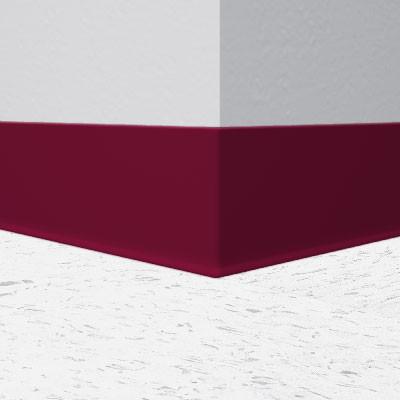 Mannington / Burke Rubber Wall Base Type TP BUR4HL607 Cranberry 4" x 4' by 1/8 Straight (Toeless)