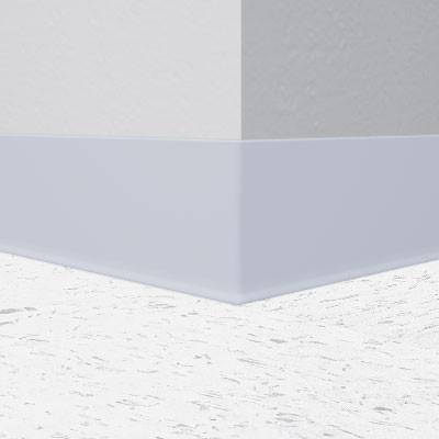 Mannington / Burke Rubber Wall Base Type TP BUR6GL663 Sky Gray 6" x 4' by 1/8 Cove (with Toe)