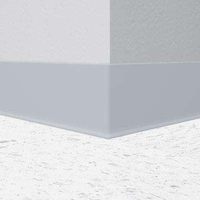 Mannington / Burke Rubber Wall Base Type TP BUR6GL672 Gray Blue 6" x 4' by 1/8 Cove (with Toe)