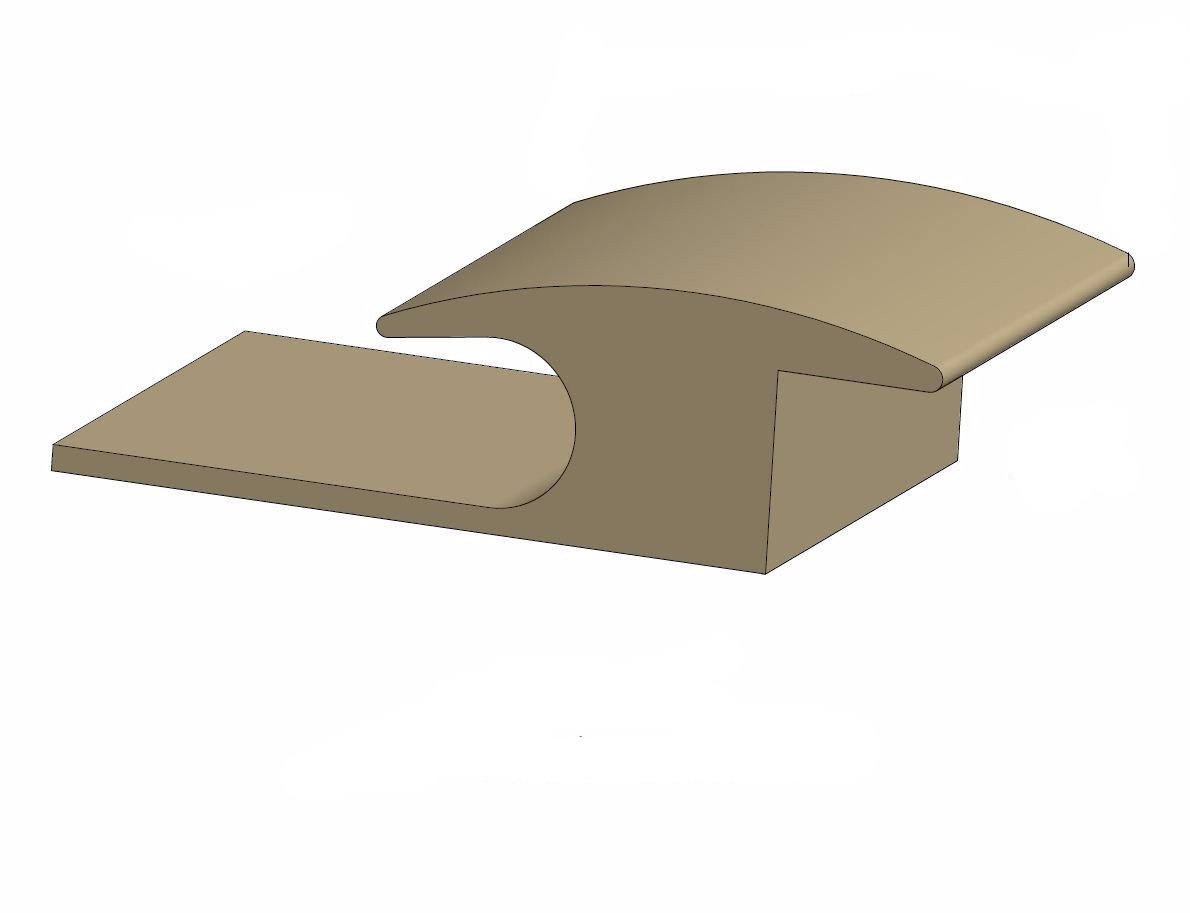 Tarkett / Johnsonite CCA-XX Adaptor 3/8" to 5/16" 120' LF/Box (10 pieces per box)