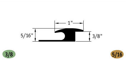 Tarkett / Johnsonite CCA-XX Adaptor 3/8" to 5/16" 120' LF/Box (10 pieces per box)