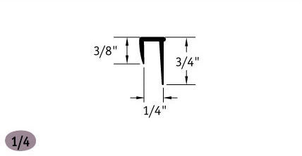 Tarkett / Johnsonite CCC-XX-C Cove Cap 1/4" 480' LF/Box (40 pieces per box)