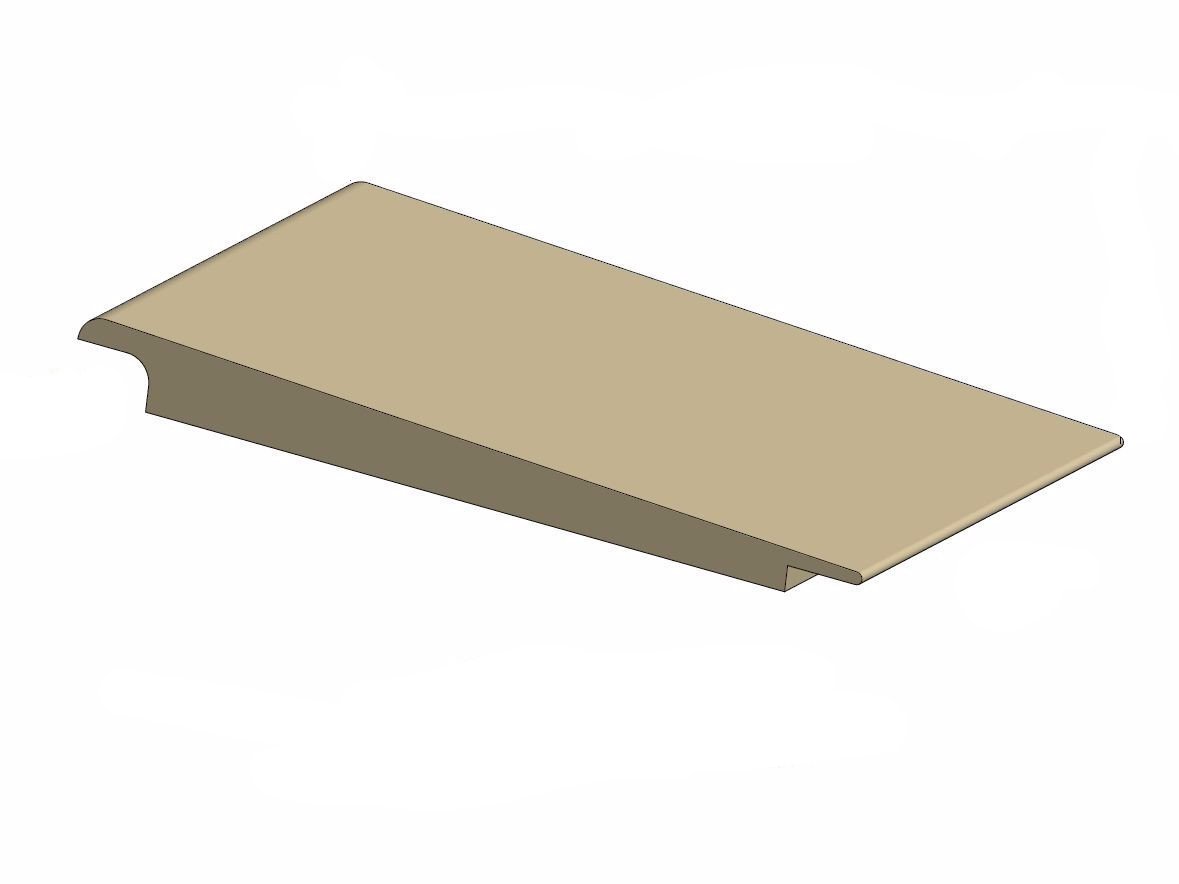 Tarkett / Johnsonite CTA-XX-HL Wheeled Traffic Transition 1/4" or 1/8" 60' LF/Box (5 pieces per box)