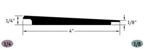 Tarkett / Johnsonite CTA-XX-HL Wheeled Traffic Transition 1/4" or 1/8" 60' LF/Box (5 pieces per box)