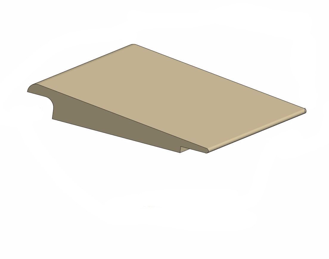 Tarkett / Johnsonite CTA-XX-HT Wheeled Traffic Transition 1/4" or .080" or 2mm 120' LF/Box (10 pieces per box)