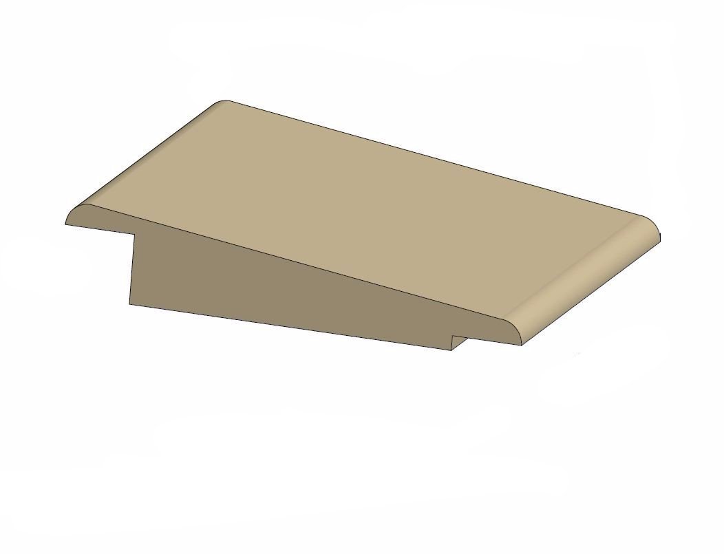 Tarkett / Johnsonite CTA-XX-Z Wheeled Traffic Transition 3/8" to .080" 120' LF/Box (10 pieces per box)