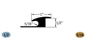 Tarkett / Johnsonite CWA-XX Adaptor 1/2" or 5/16" 120' LF/Box (10 pieces per box)