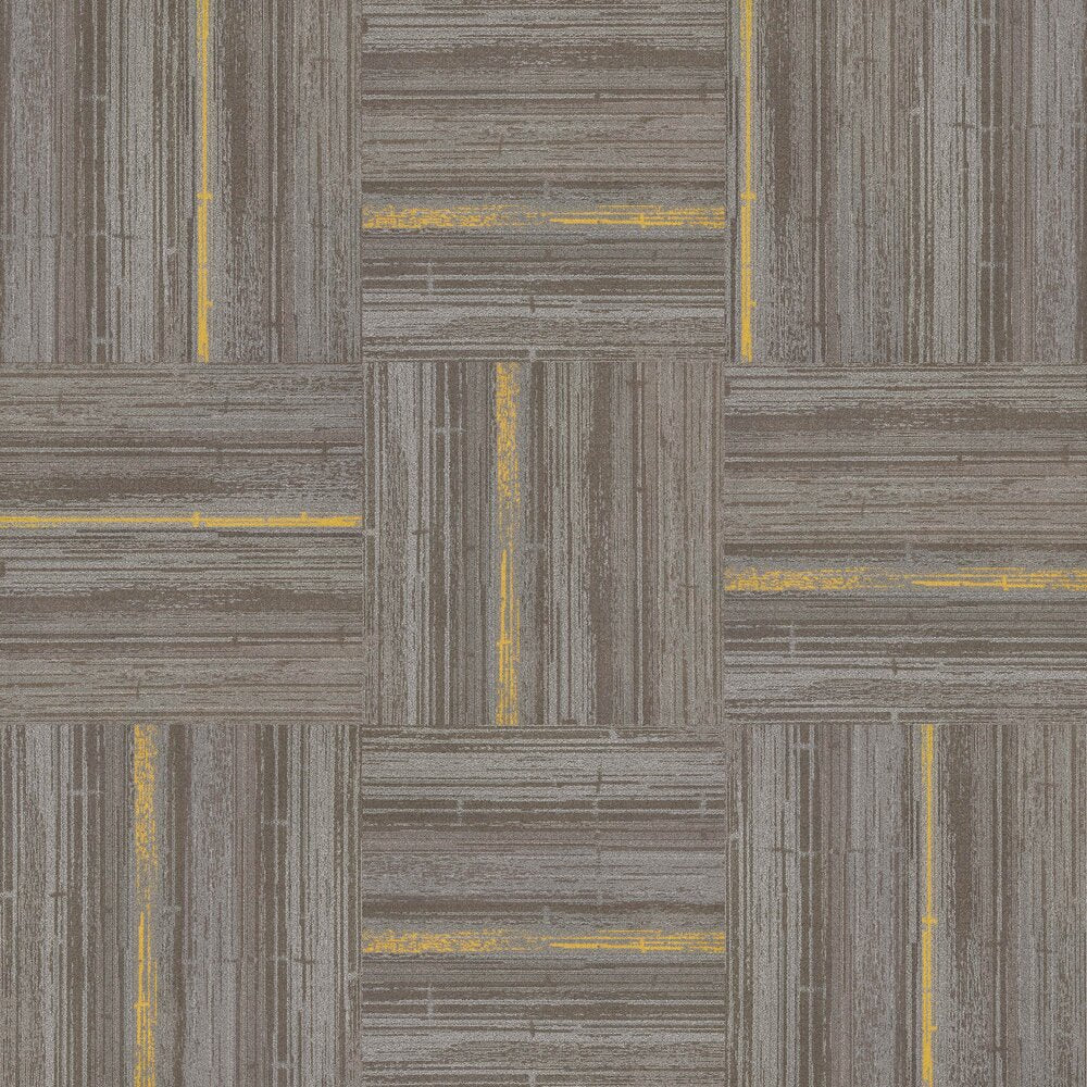 T on X: yellow carpet  / X