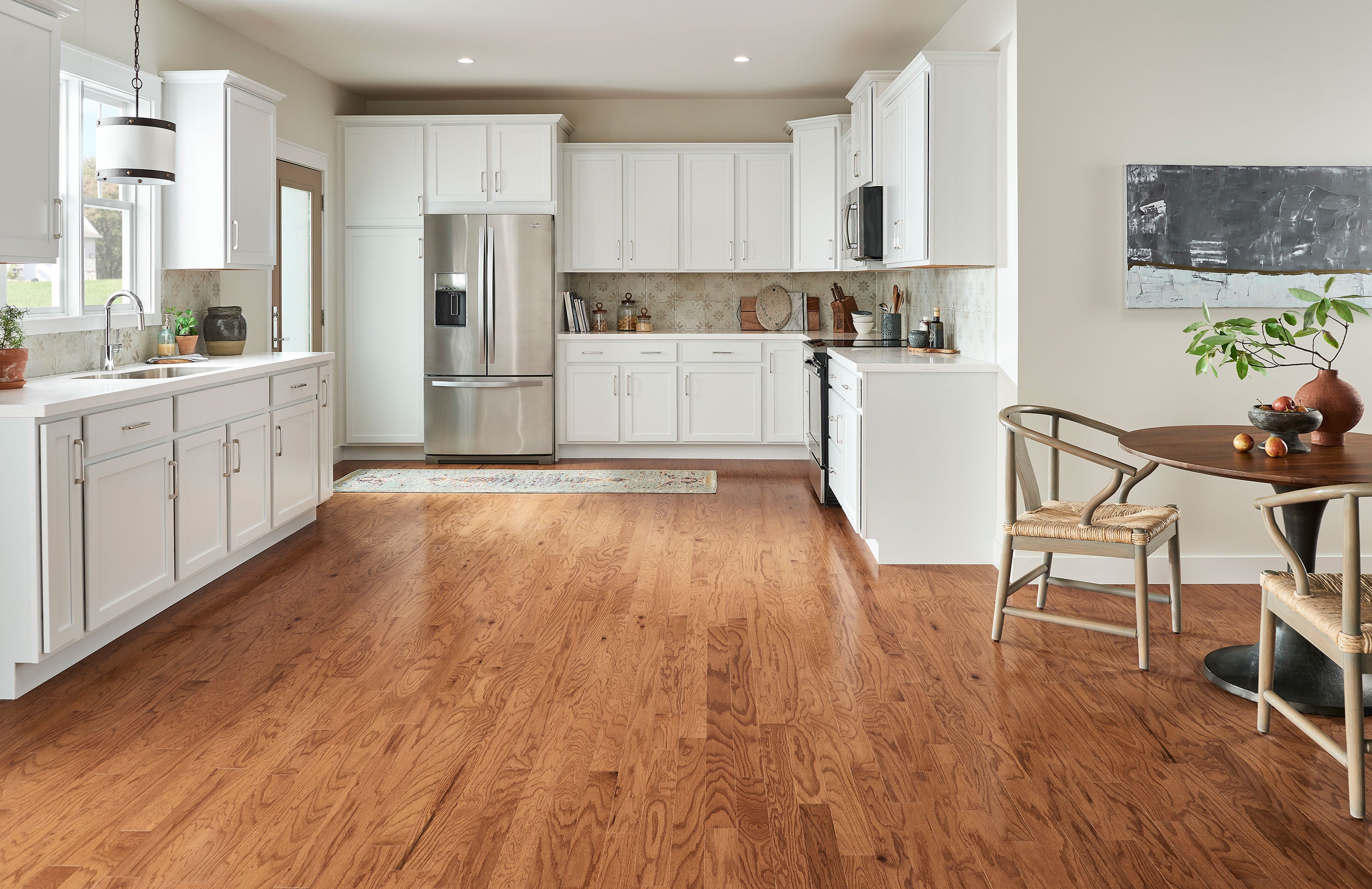 Bruce Engineered Hardwood Flooring Red Oak Springdale Plank Mellow Brown 3" EB525EE