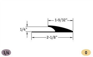 Johnsonite Edge Guard EG-XX-H Flooring Components 1/4"