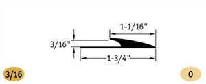 Tarkett / Johnsonite EG-XX-J Edge Guard 3/16" to 1-1/16" 240' LF/Box (20 pieces per box)