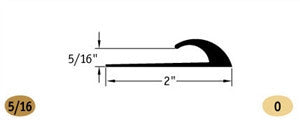 Johnsonite Edge Guard EG-XX-L Flooring Components 5/16"