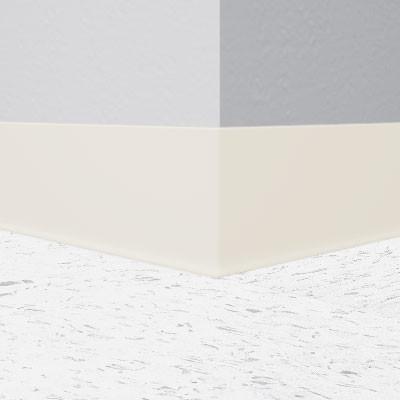 Flexco Vinyl Wall Base 011 Linen 6" x 4' by 1/8" Cove (with Toe)