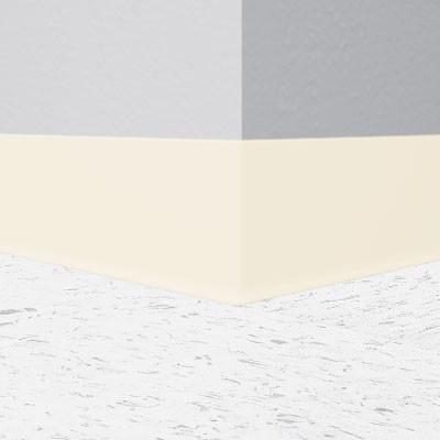 Flexco Vinyl Wall Base 018 Baby Breath 4" x 4' by 1/8" Cove (with Toe)