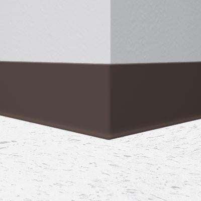 Flexco Vinyl Wall Base 02 Bark 4" x 120' by 1/8" Cove (with Toe)