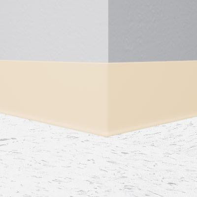Flexco Vinyl Wall Base 022 Almond 4" x 120' by 1/8" Cove (with Toe)
