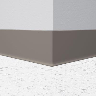 Flexco Vinyl Wall Base 024 Stone 4" x 4' by 1/8" Cove (with Toe)