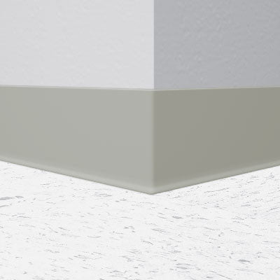 Flexco Wallflowers Wall Base 025 Light Gray 4.5" x 120' by 1/8" Cove (with Toe)