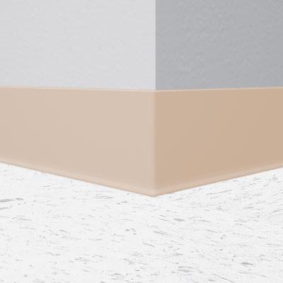 Flexco Wallflowers Wall Base 032 Dune 6" x 4' by 1/8" Cove (with Toe)