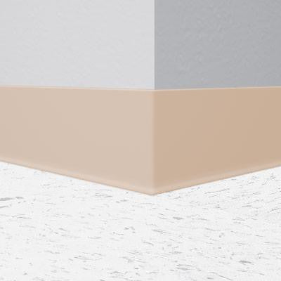 Flexco Vinyl Wall Base 032 Dune 4" x 120' by 1/8" Cove (with Toe)