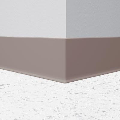 Flexco Vinyl Wall Base 037 Dark Beige 6" x 120' by 1/8" Cove (with Toe)