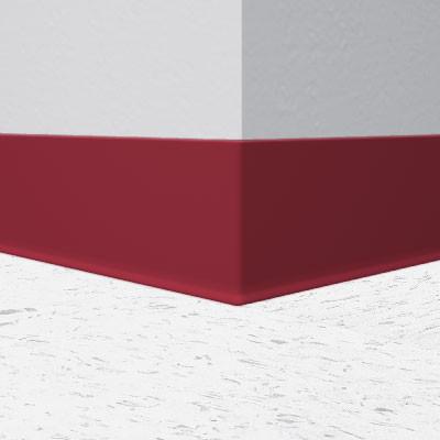 Flexco Vinyl Wall Base 048 Berry 6" x 4' by 1/8" Cove (with Toe)