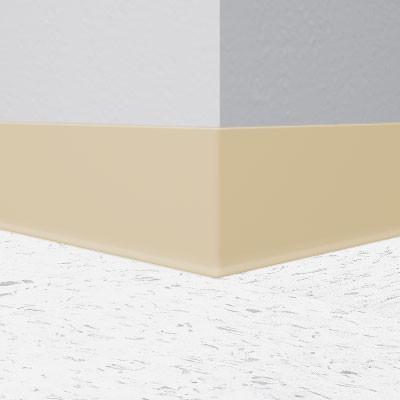 Flexco Vinyl Wall Base 05 Corn Silk 4" x 4' by 1/8" Cove (with Toe)