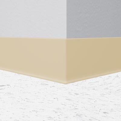 Flexco Vinyl Wall Base 05 Corn Silk 4" x 120' by 1/8" Cove (with Toe)